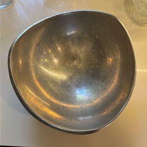 Nambe Triangular Silver Bowl